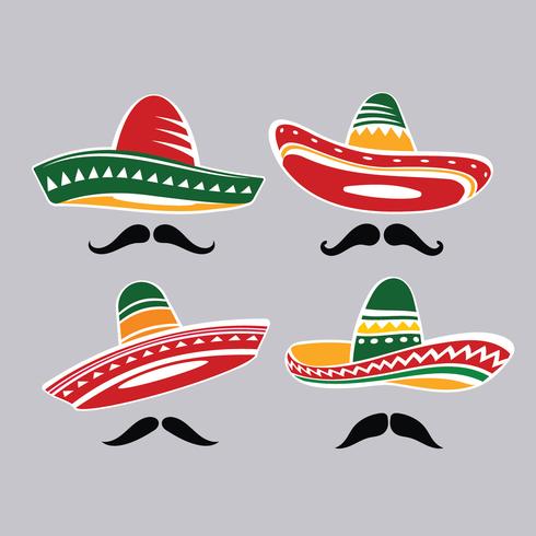 490x490 Tradicional Sombrero Mexicano Sombrero Con Mustacle
