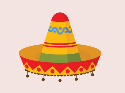 400x300 Sombrero Vector Art