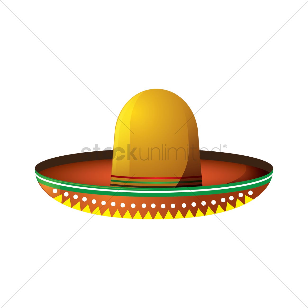 1300x1300 Sombrero Vector Image
