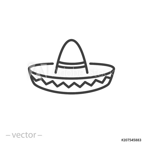 500x500 Sombrero Vector Icon