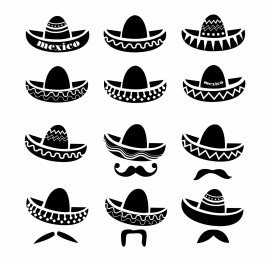 268x259 Sombrero Vectors Stock For Free Download