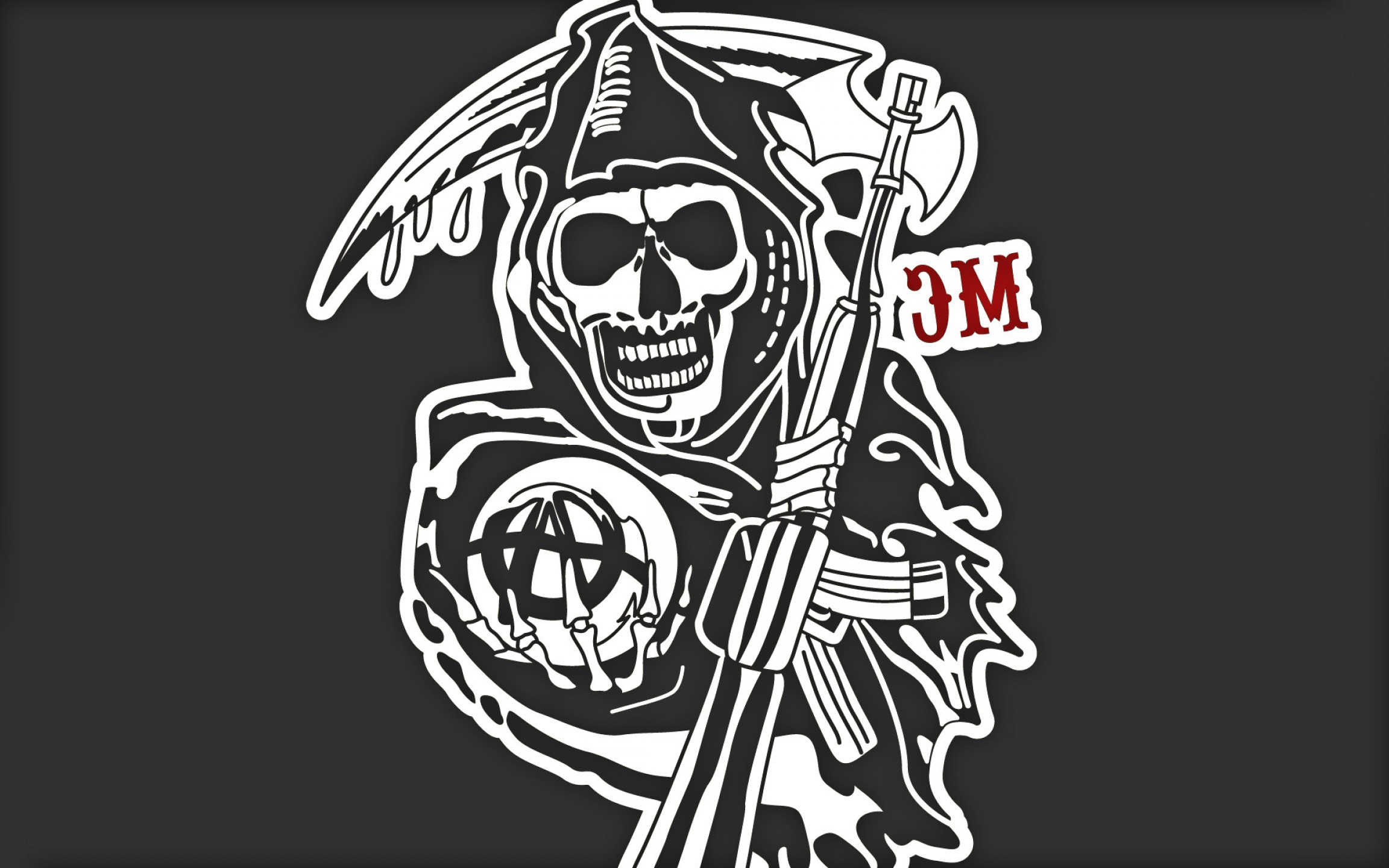 2304x1440 Sons Of Anarchy Logo Wallpapers Free Download Geekchicpro