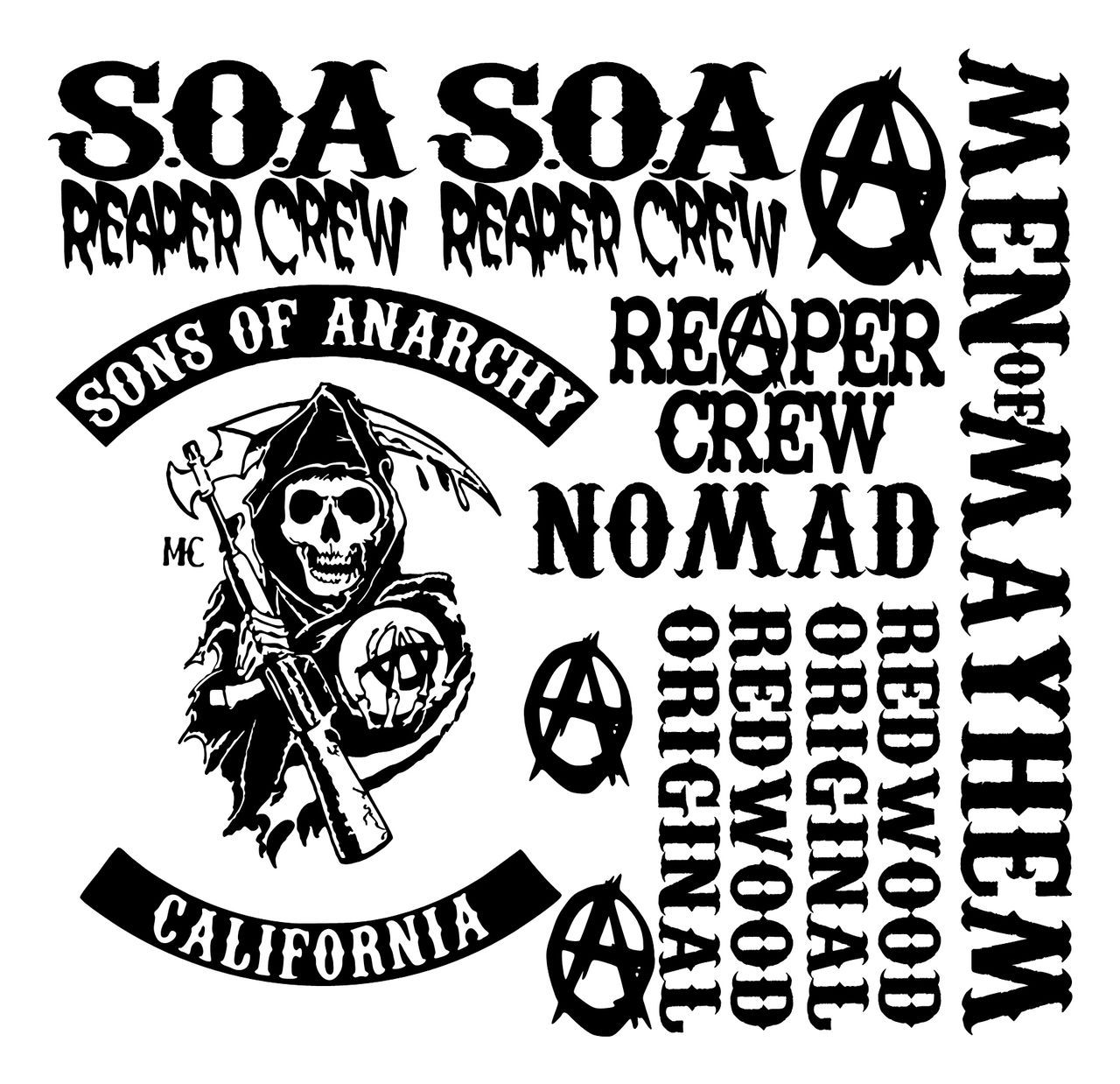 1280x1238 Sons Of Anarchy Logo