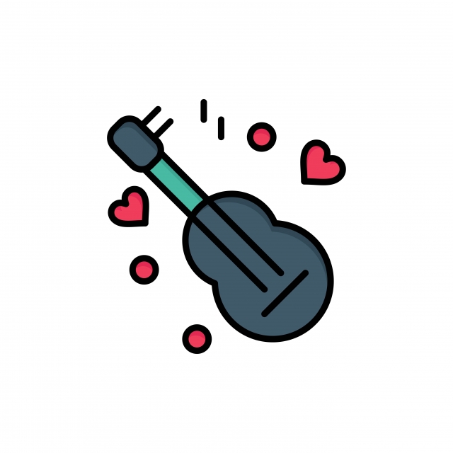 Guitar Song Music Love Flat Color Icon Vector Icon Banner T 640x640 Guitar Song Music Love Flat Color Icon Vector Icon Banner T