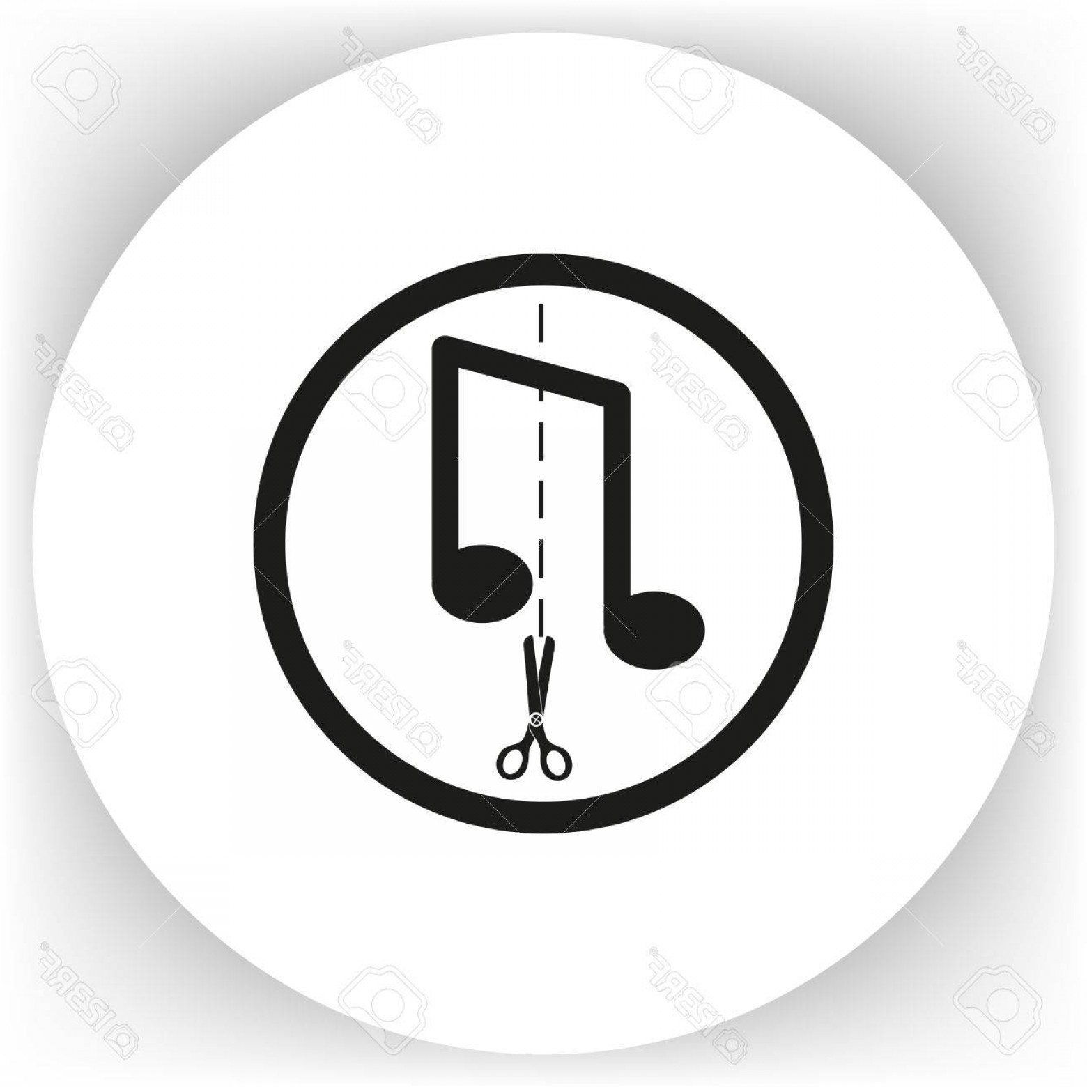 Photostock Vector Song Cuter Icon Music Notes Icon Vector 1560x1560 Photostock Vector Song Cuter Icon Music Notes Icon Vector