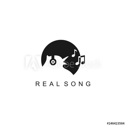 Circle Silhouette Bird Using Headphone Singing With Beautiful 500x500 Circle Silhouette Bird Using Headphone Singing With Beautiful