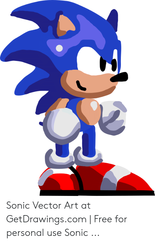 Sonic Vector Art 500x785 Sonic Vector Art