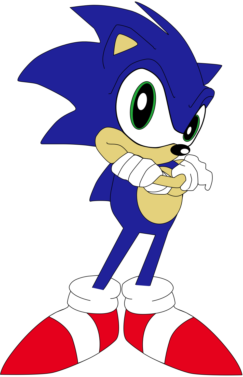954x1478 Sonic The Hedgehog Vector