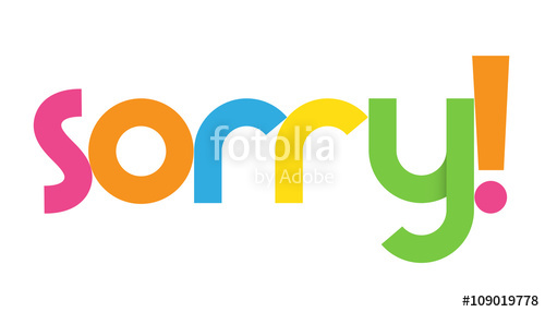 500x286 Sorry Vector Letters Icon Stock Image And Royalty Free Vector