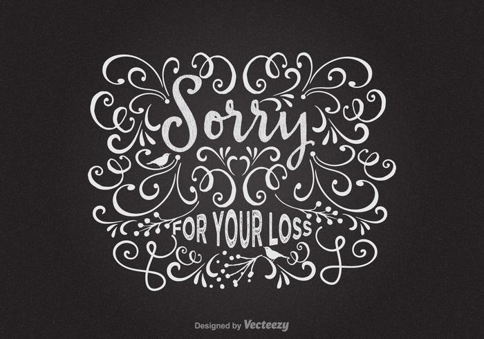 700x490 Free Sorry For Your Loss Vector Card