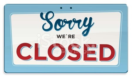 Sorry We Re Closed Vector At Vectorified.com 