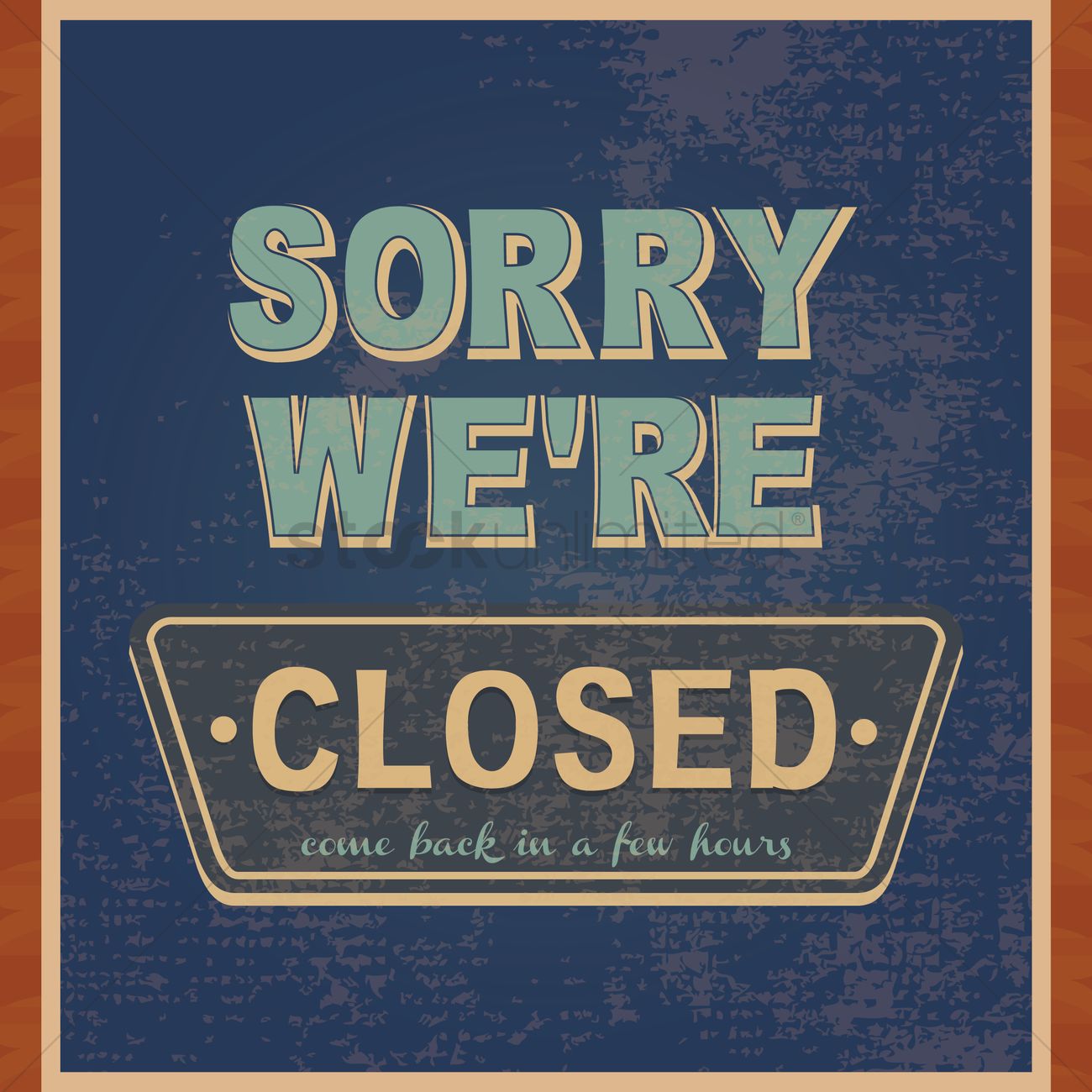 Sorry We Re Closed Vector at Vectorified.com | Collection of Sorry We ...