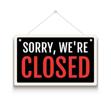 450x450 Sorry We Are Closed Sign On Door Store Business Open Or Closed