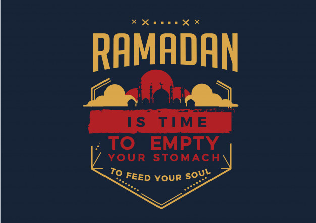 626x442 Ramadan Is Time To Empty Your Stomach To Feed Your Soul Vector