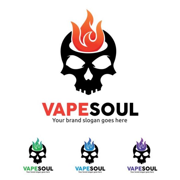 588x588 Vape Soul Logo Design Vector Free Download