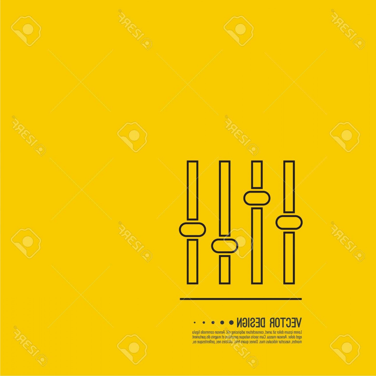 1558x1560 Photostock Vector Equalizer Musical Bar Vector Icon Symbol Sound