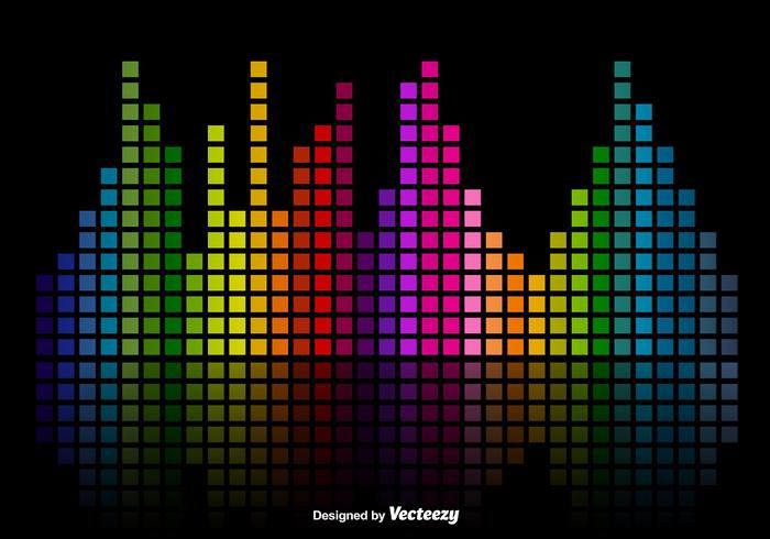 700x490 Colorful Sound Bars Equalizer Vector Background Pictures