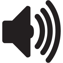 256x256 Volume Icon Vector