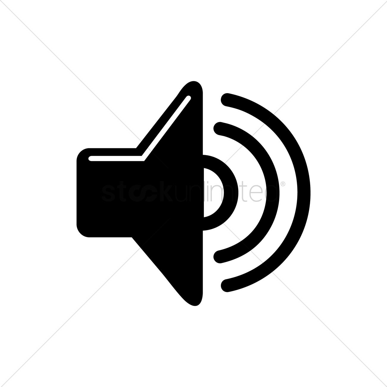 1300x1300 Volume Icon Vector Image