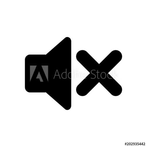 500x500 No Sound Icon Illustration Isolated Vector Sign Symbol