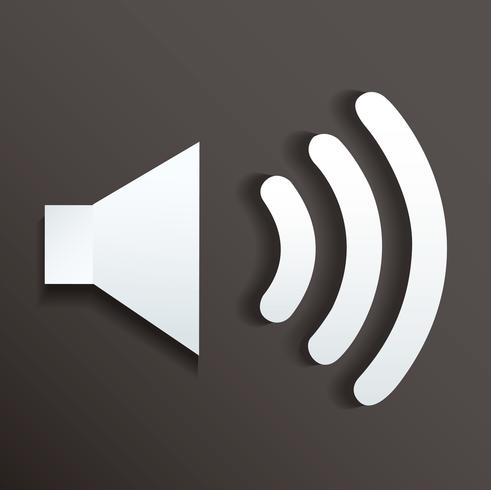 491x490 Sound Icon Vector Illustration