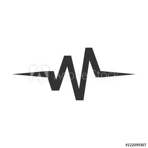 500x500 Wave Sound Vector Logo Design