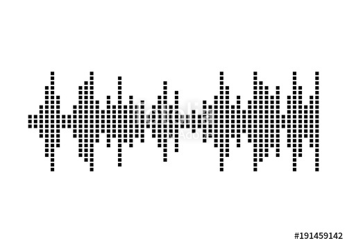 500x350 Sound Waves Vector Icon Illustration Stock Image And Royalty Free