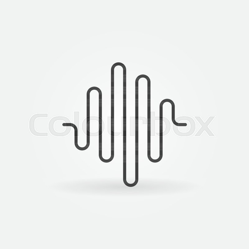 800x800 Sound Wave Vector Concept Icon Or Logo Stock Vector Colourbox