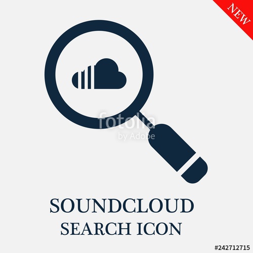 500x500 Soundcloud Search Icon Stock Image And Royalty Free Vector