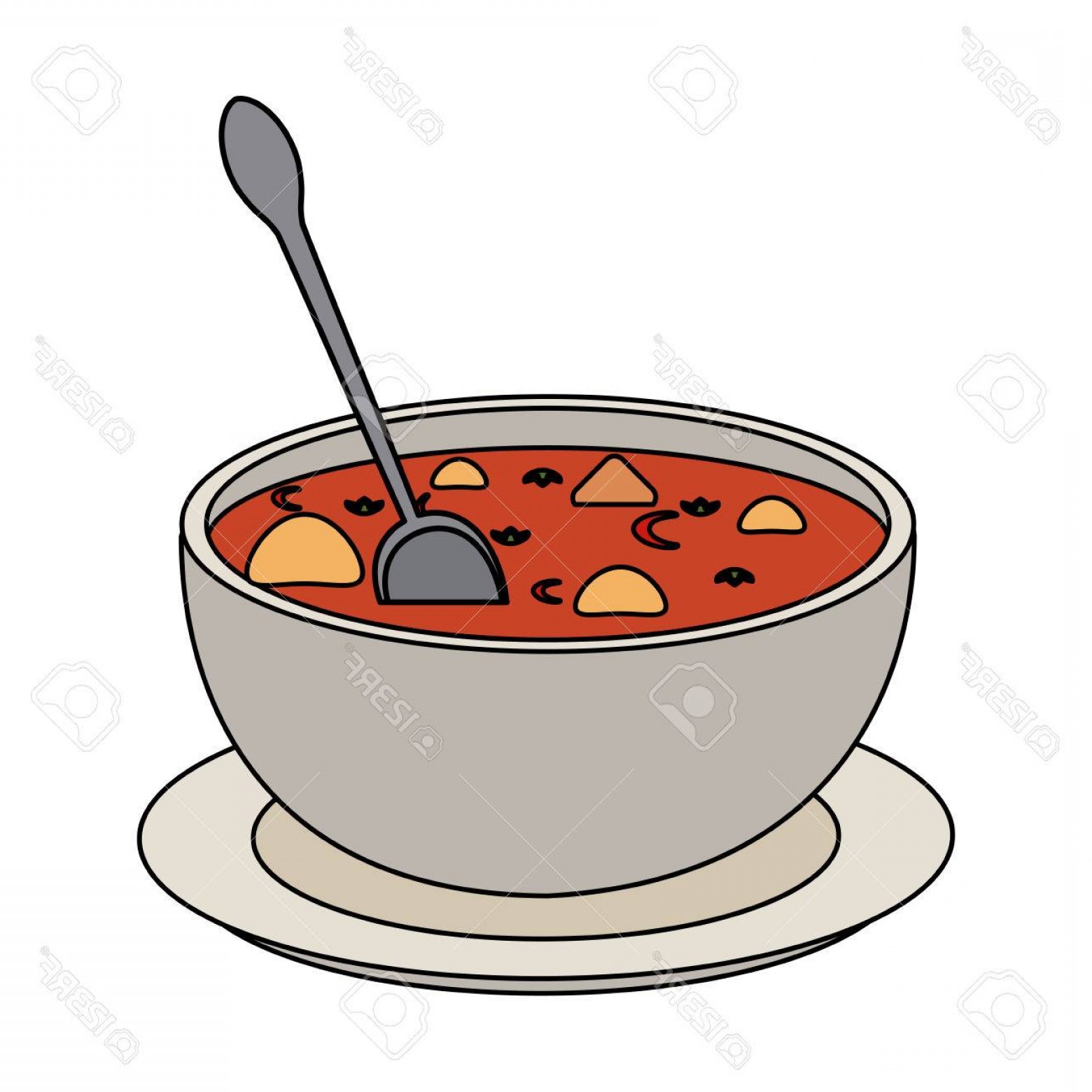 1560x1560 Photostock Vector Hot Soup Bowl Icon Vector Illustration Graphic