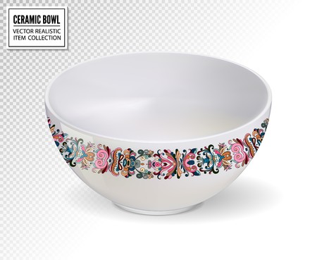 450x369 Clay Tea Or Drinking, Or Soup Bowl With A Ornament Pattern