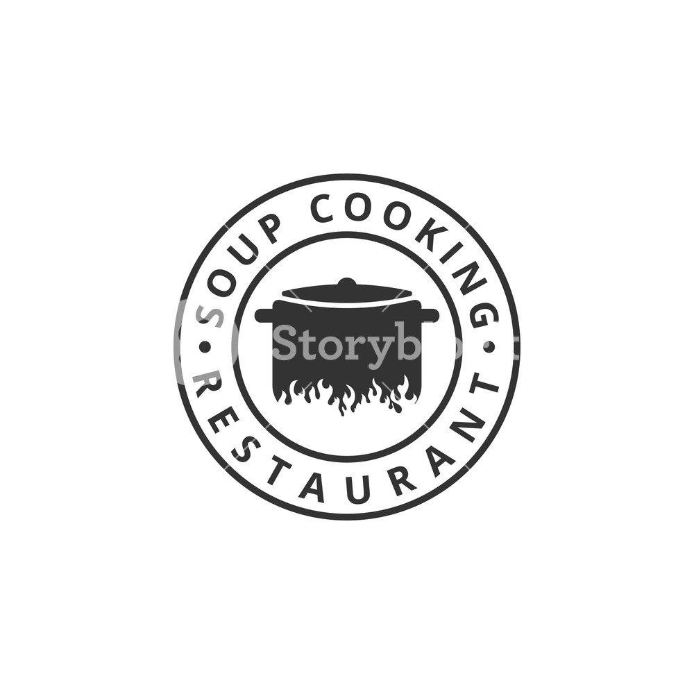 Soup Cooking Logo Design Template Vector Royalty Free Stock Image 1000x1000 Soup Cooking Logo Design Template Vector Royalty Free Stock Image