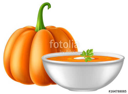 Pumpkin Soup Vector Illustration Stock Image And Royalty Free 500x367 Pumpkin Soup Vector Illustration Stock Image And Royalty Free