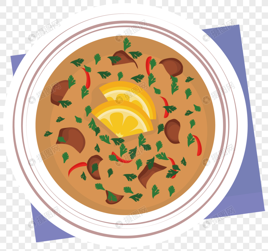 Cartoon Style Catering Industry Dining Table Soup Soup Vector El 860x806 Cartoon Style Catering Industry Dining Table Soup Soup Vector El