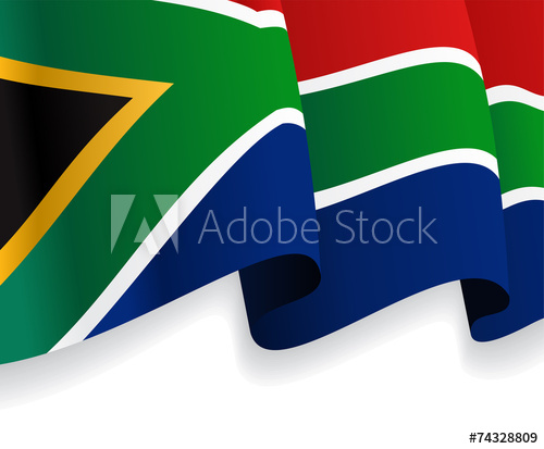 Background With Waving South Africa Flag Vector 500x413 Background With Waving South Africa Flag Vector