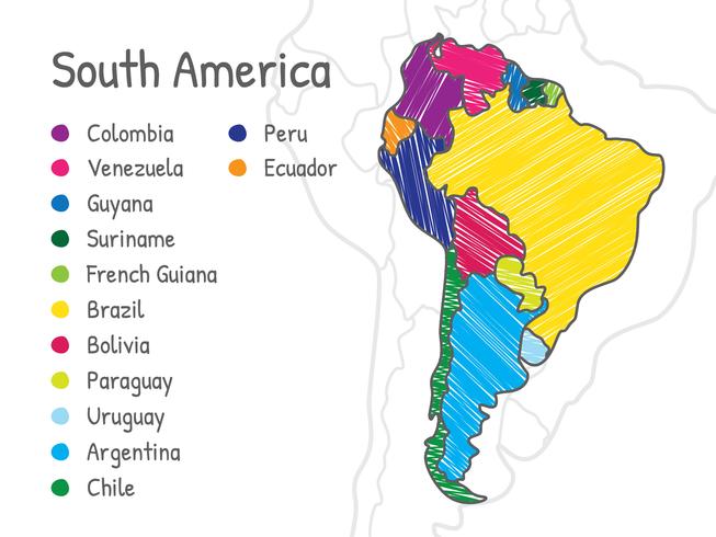 653x490 Scribble South America Map