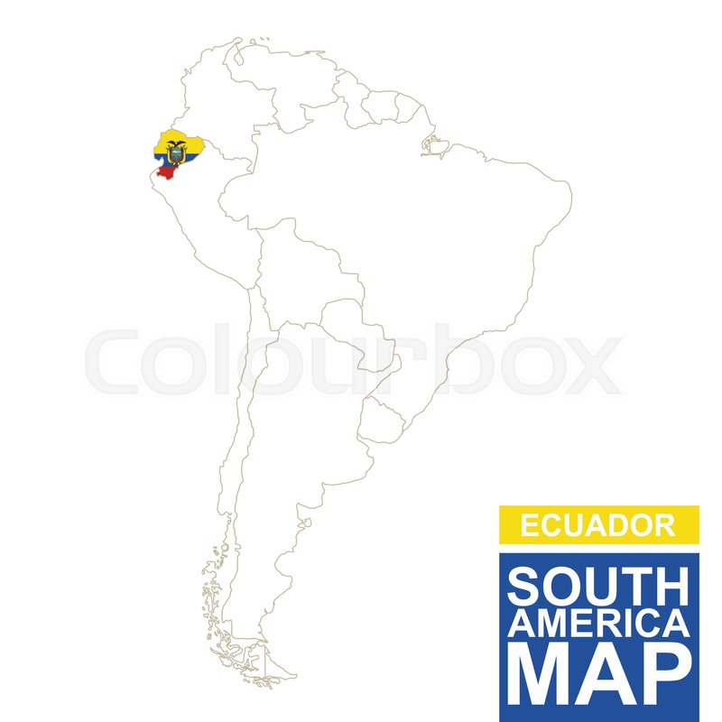 800x800 South America Contoured Map With Stock Vector Colourbox