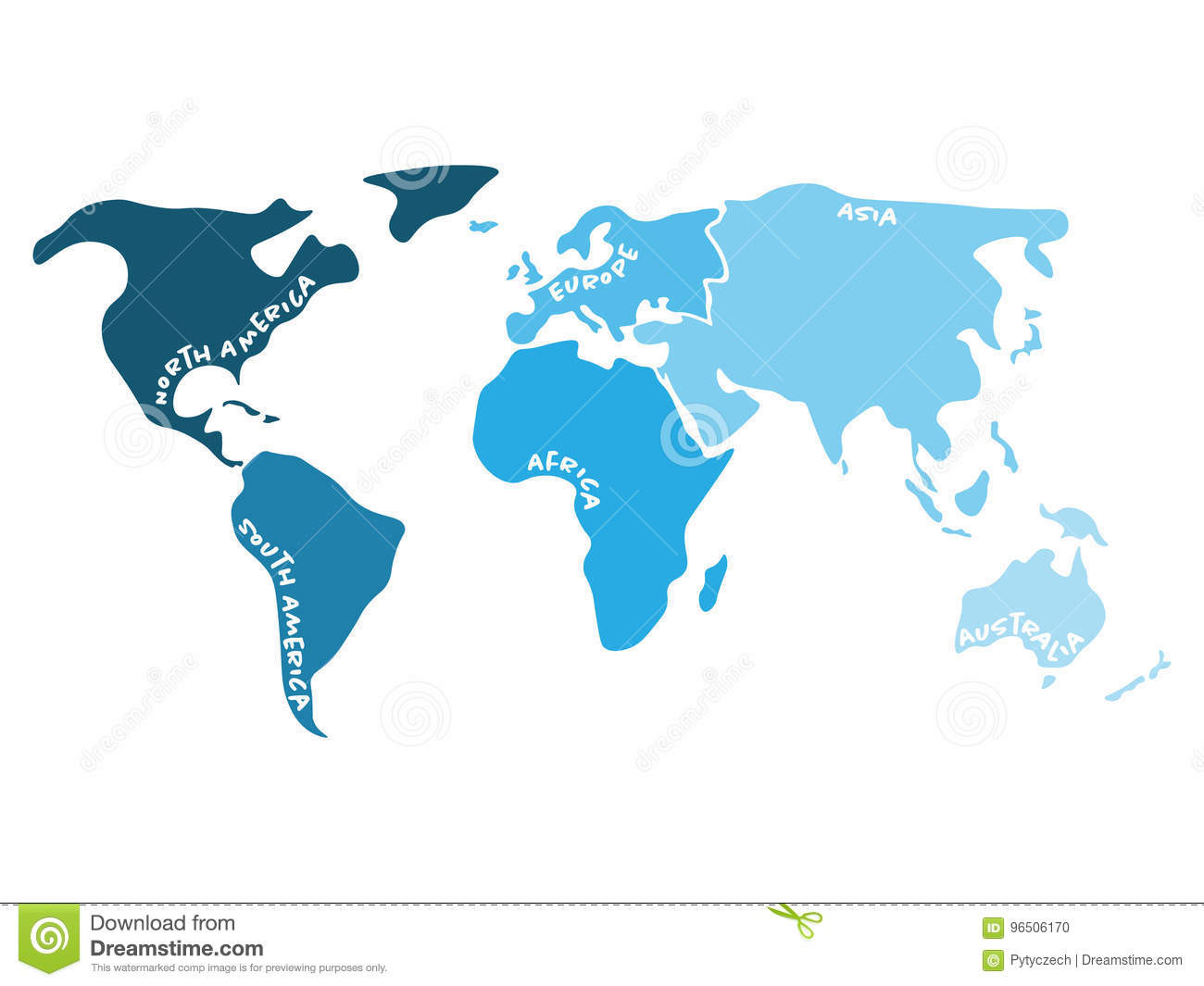 1300x1065 Elegant North And South America Vector Map Free