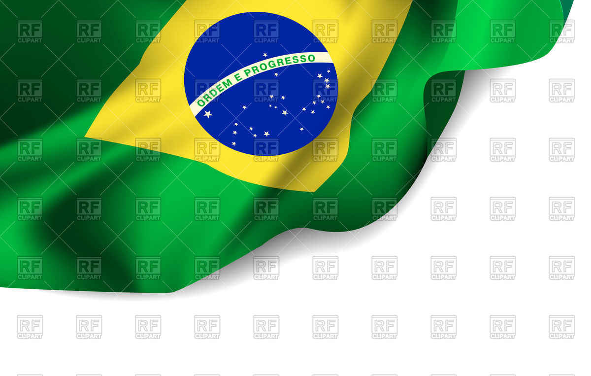 1200x763 Waving Flag Of Brazil, South America Vector Image Of Backgrounds