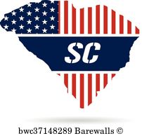 South Carolina Flag Vector