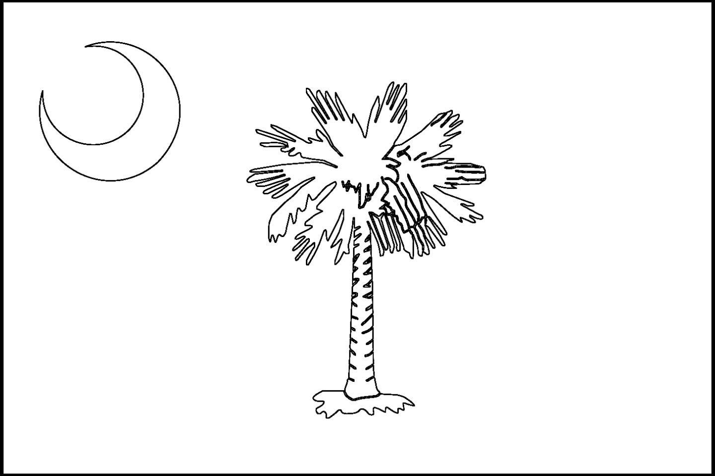 1440x960 South Carolina State Flag