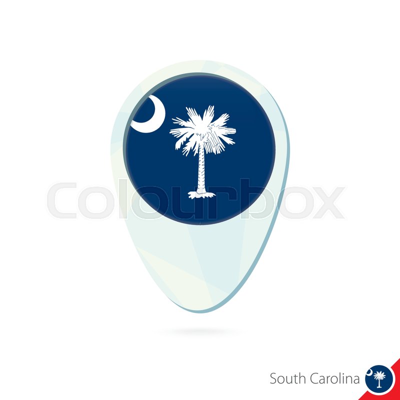 800x800 Usa State South Carolina Flag Location Stock Vector Colourbox