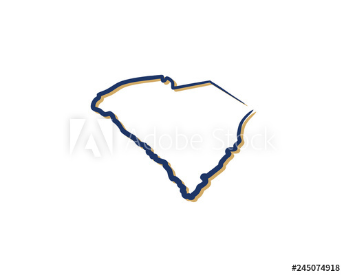 500x400 South Carolina Outline Logo Icon