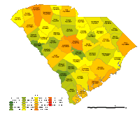 200x165 South Carolina Digital Vector Maps