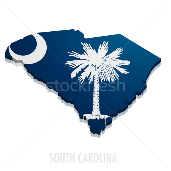 600x600 Map South Carolina Vector Illustration Felix Pergande