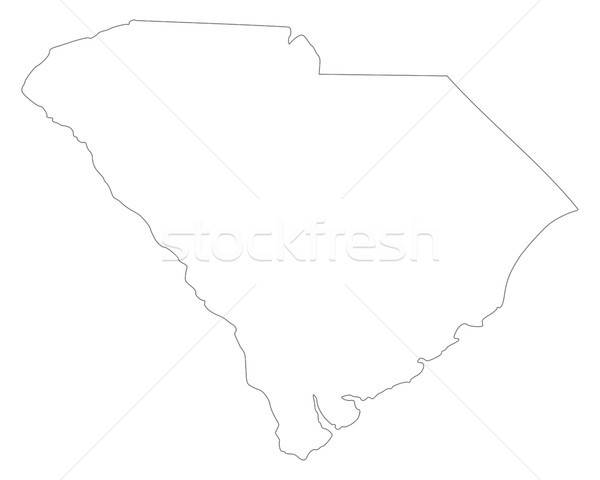 600x480 Map Of South Carolina Vector Illustration Robert Biedermann