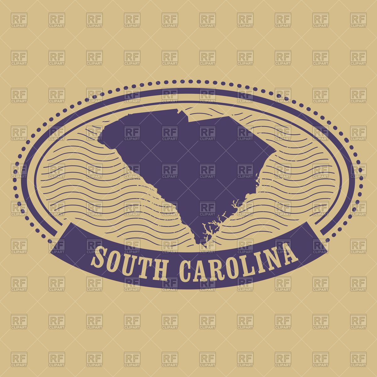 1200x1200 South Carolina Map Silhouette