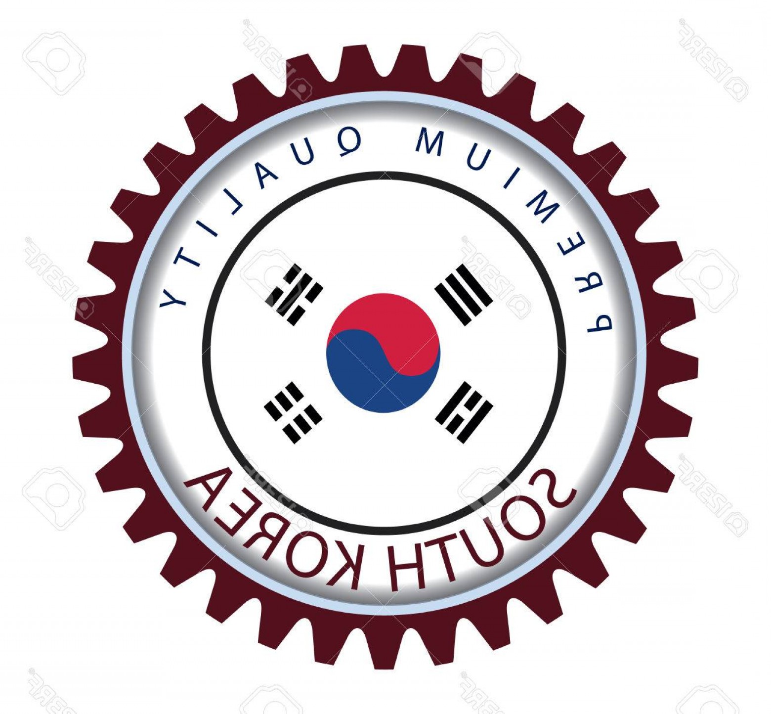 1560x1444 Photostock Vector S Korea Seal South Korea Flag Vector Art Soidergi