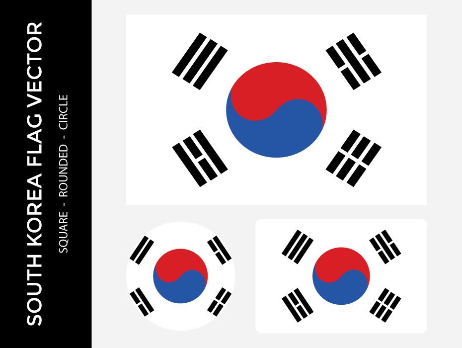 930x700 South Korea Flag Vector Frebers