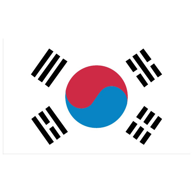 660x660 South Korea Vector Flag